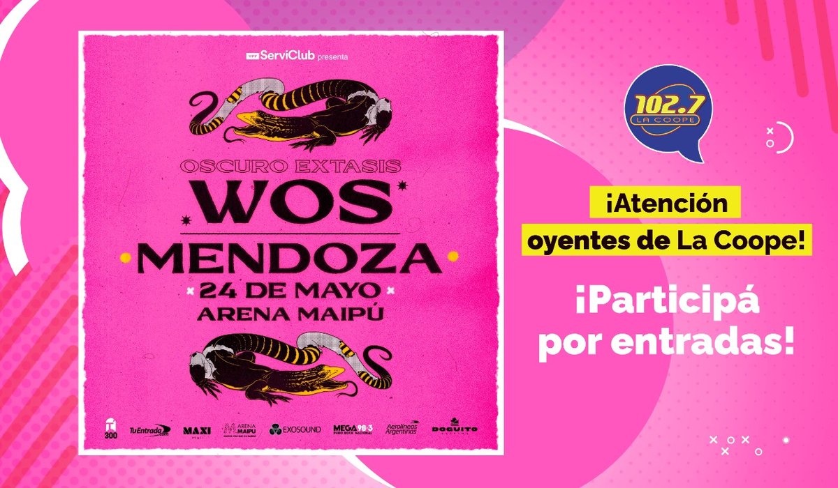 ¡WOS llega a Mendoza y vos podés estar ahí!